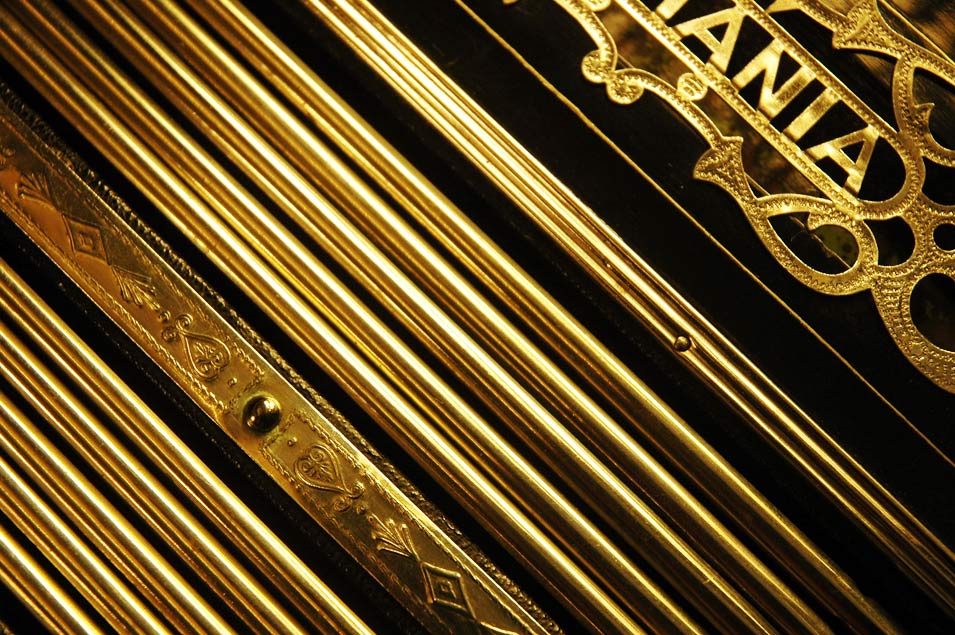 ELA Bandoneon mit komplett Silberverziertem Balg