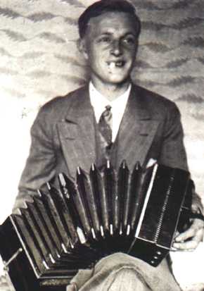 Historisches Foto mit Bandoneon