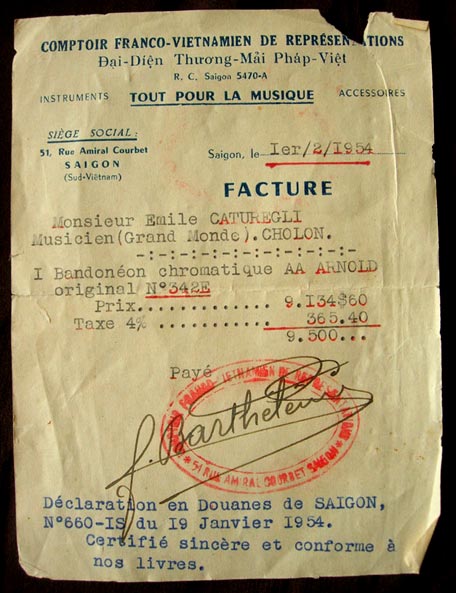 Historischer Frachtzettel