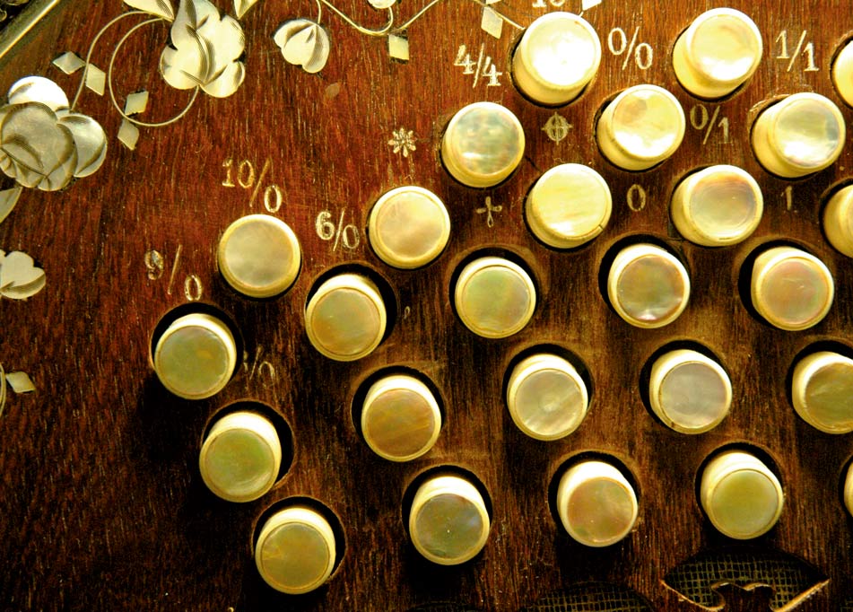 keyboard of an AA Bandoneon