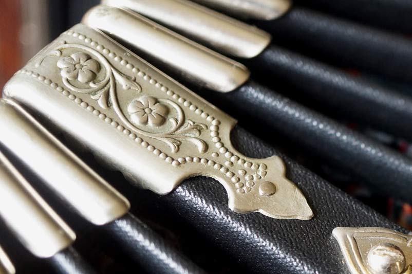 Silberecken an einem neuen Balg